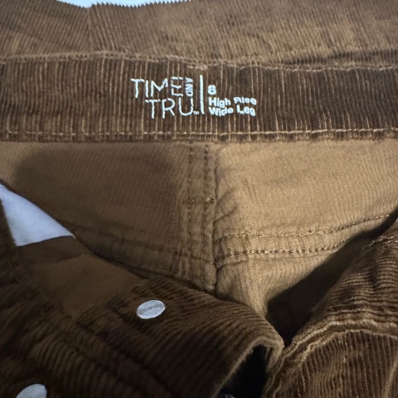 Time and Tru High Rise Corduroy Pants - Brown - Picture 8 of 8